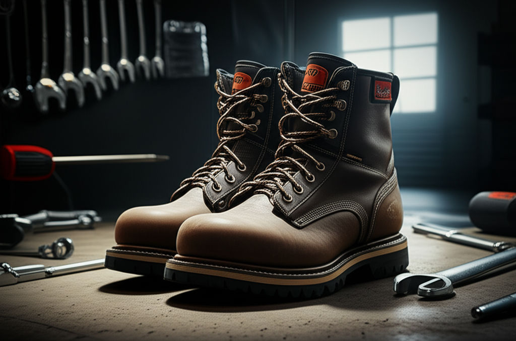 Considering Brunt Boots for auto work? Discover if they meet the safety & comfort demands of mechanics, including EH, slip & toe protection.