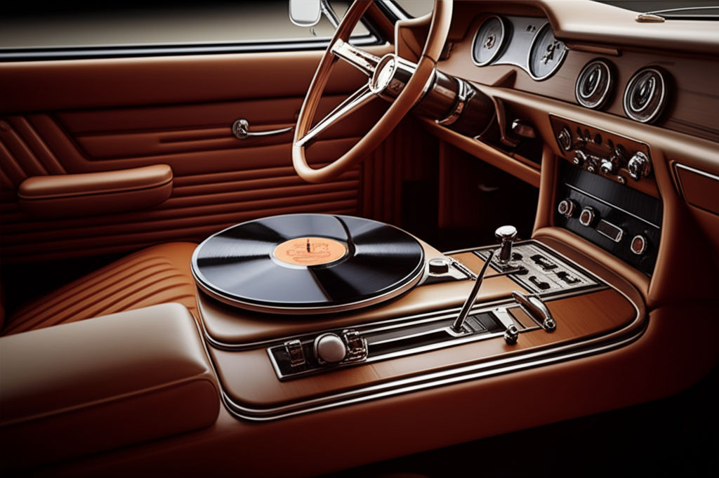 Upgrade your ride with a retro automotive record player! Experience the warm, rich sound of in-car vinyl for a truly unique analog journey.