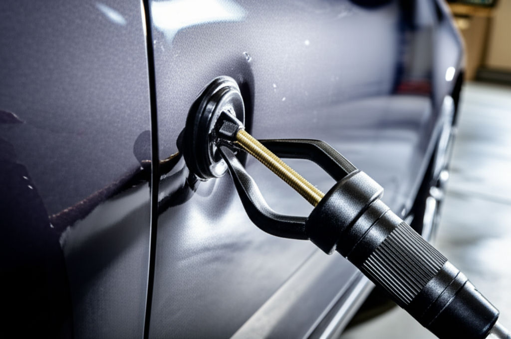 Banish car dents like a pro! Our guide shows you how to use automotive dent pullers for DIY repair, saving money & restoring your car's look.