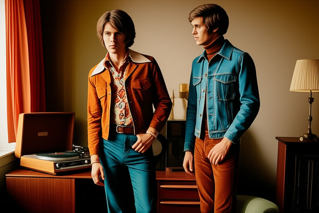 Dive into 70s men's fashion! Explore the vibrant, transformative styles that broke norms, from bell-bottoms to leisure suits and bold patterns.